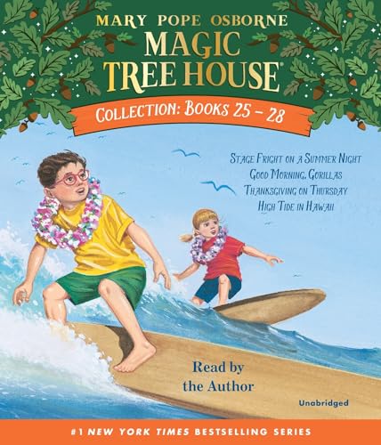 Magic Tree House Collection: Books 25-28: #25 Stage Fright on a Summer Night; #26 Good Morning, Gorillas; #27 Thanksgiving on Thursday; #28 High Tide in Hawaii (Magic Tree House (R), Band 10) von Listening Library